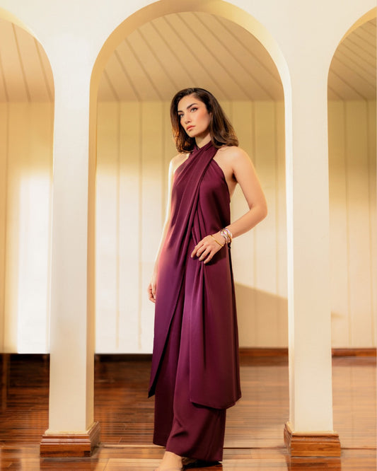 Plum Halter Set